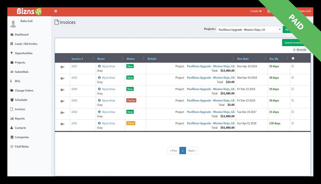 Create Estimates and Invoices with Customer Relationship Management