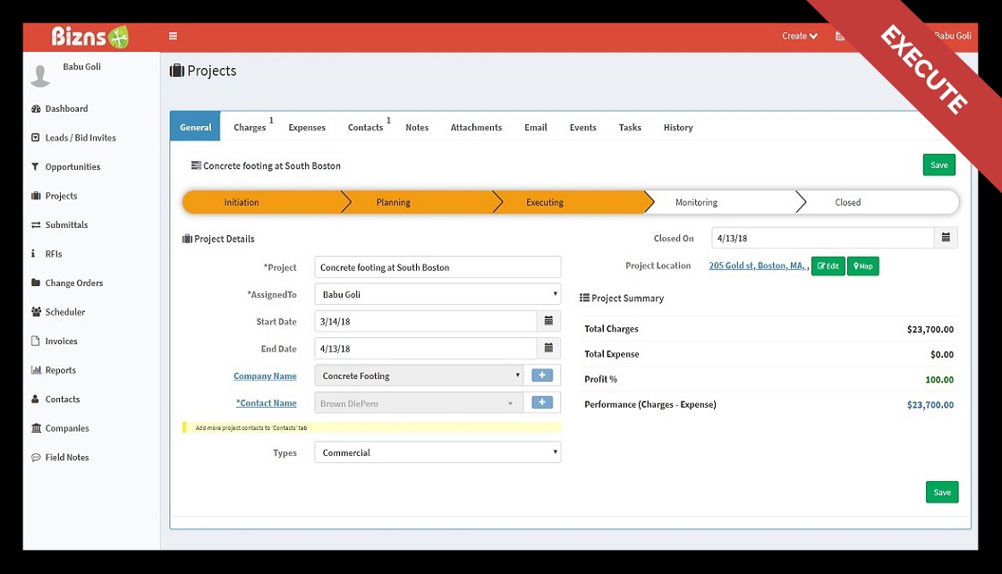 Create Estimates and Invoices with Customer Relationship Management